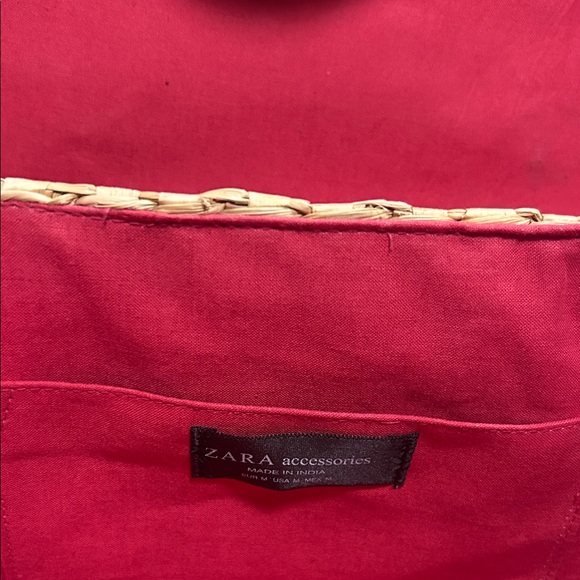 Zara Woven Floral Shoulder Bag - Picture 4 of 5